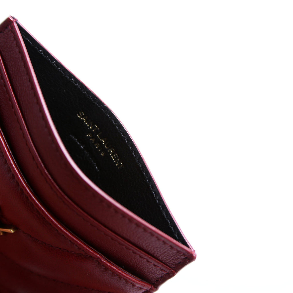 Cassandre Card Case Lambskin 863725 Red
