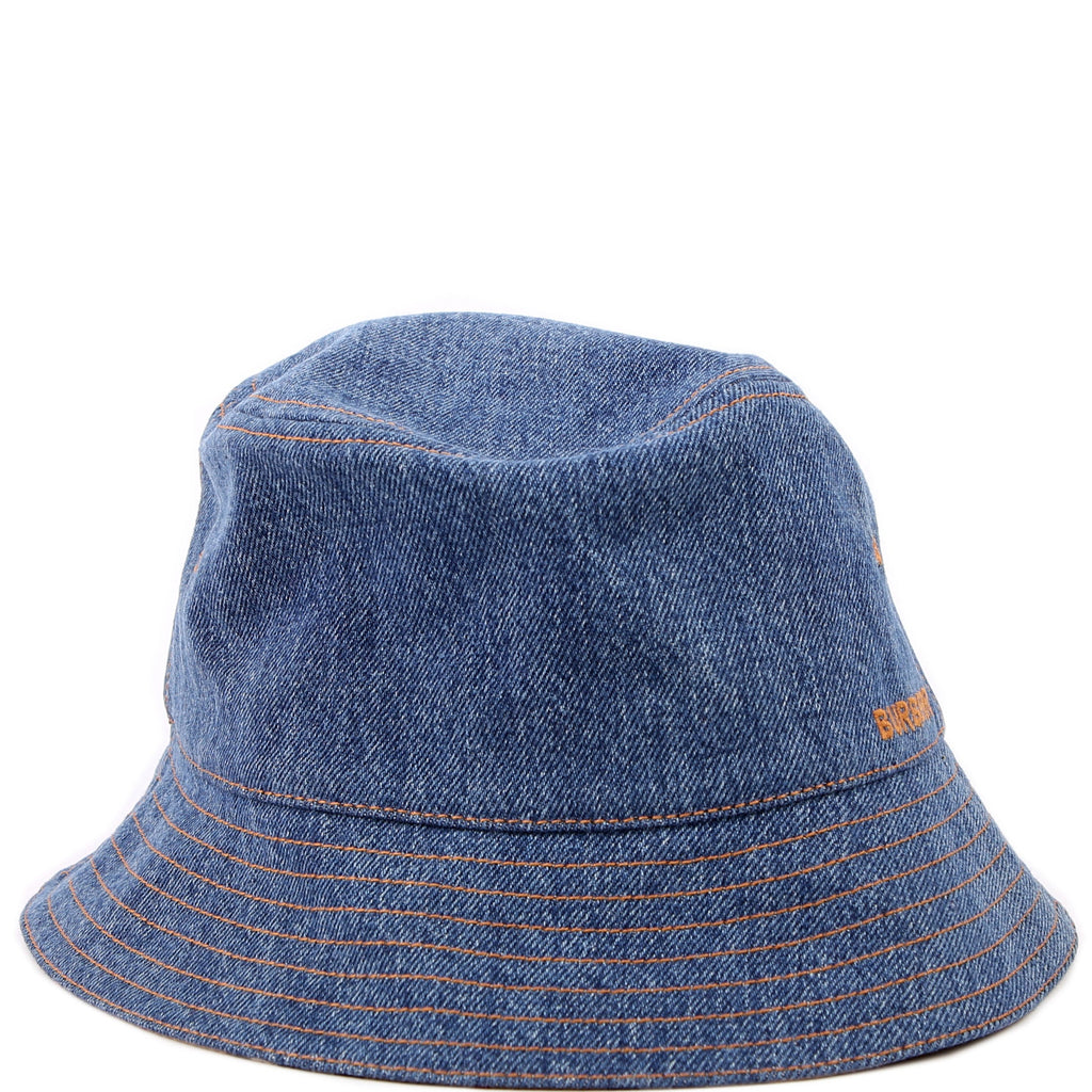 Washed Denim Bucket Hat Size M