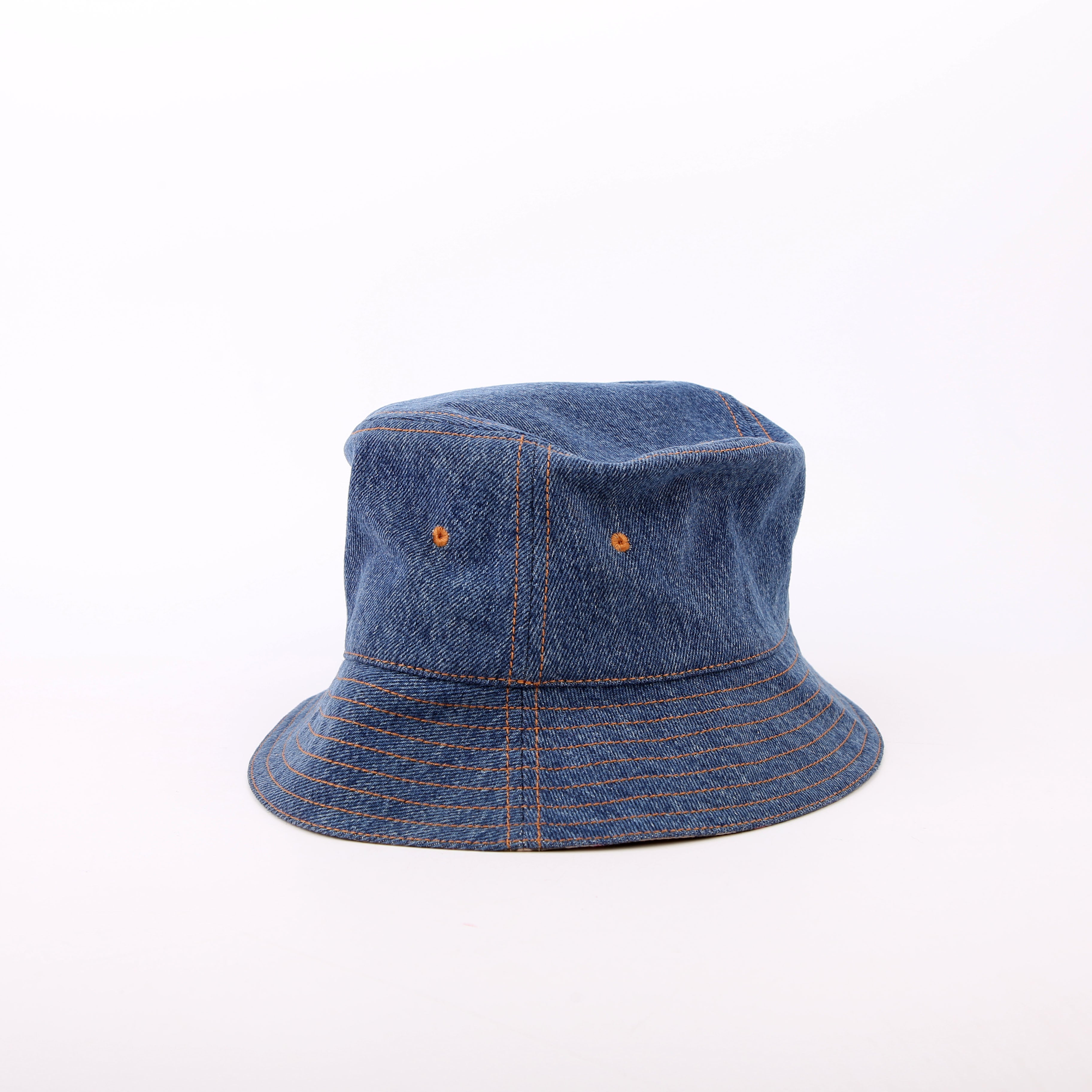 Washed Denim Bucket Hat Size M