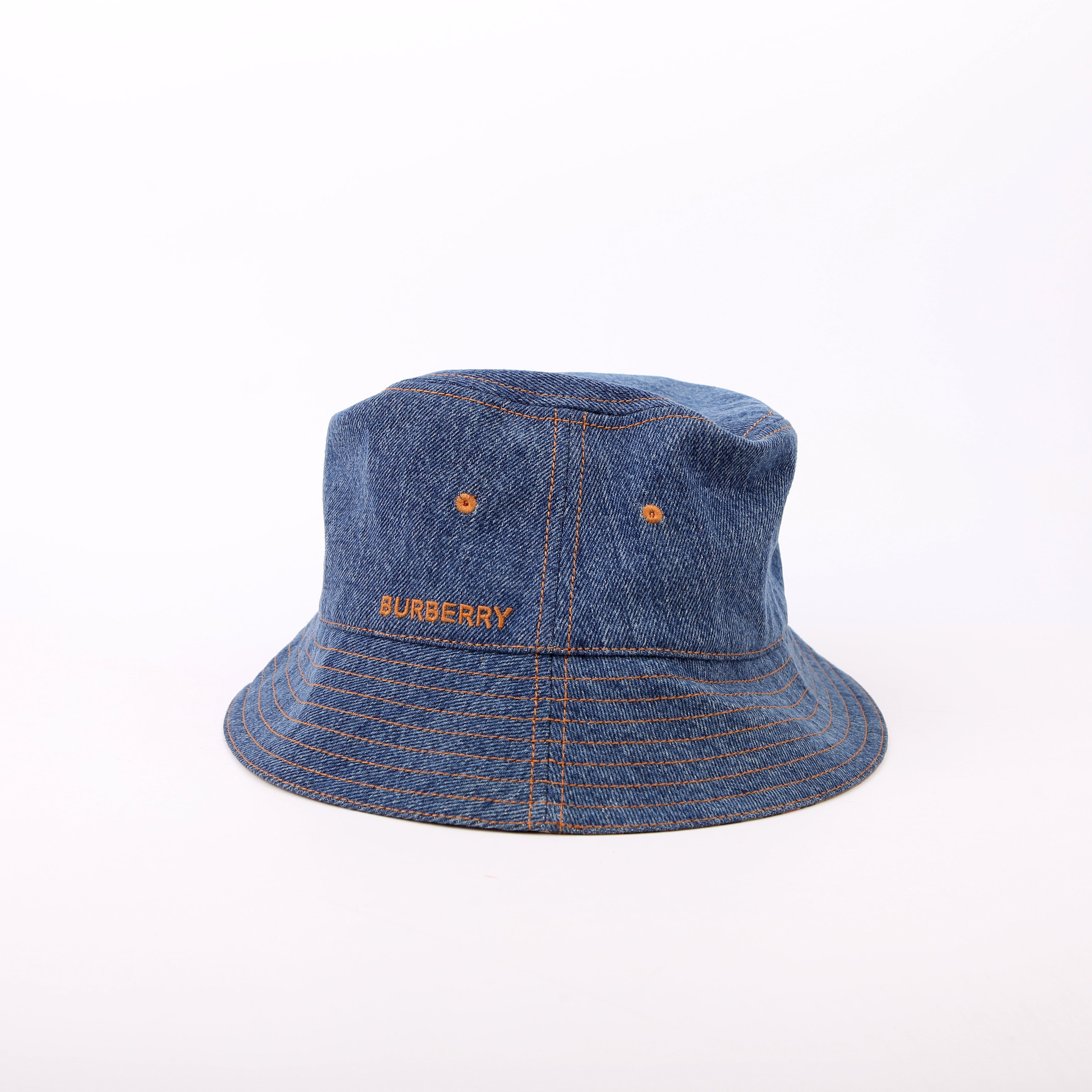Washed Denim Bucket Hat Size M
