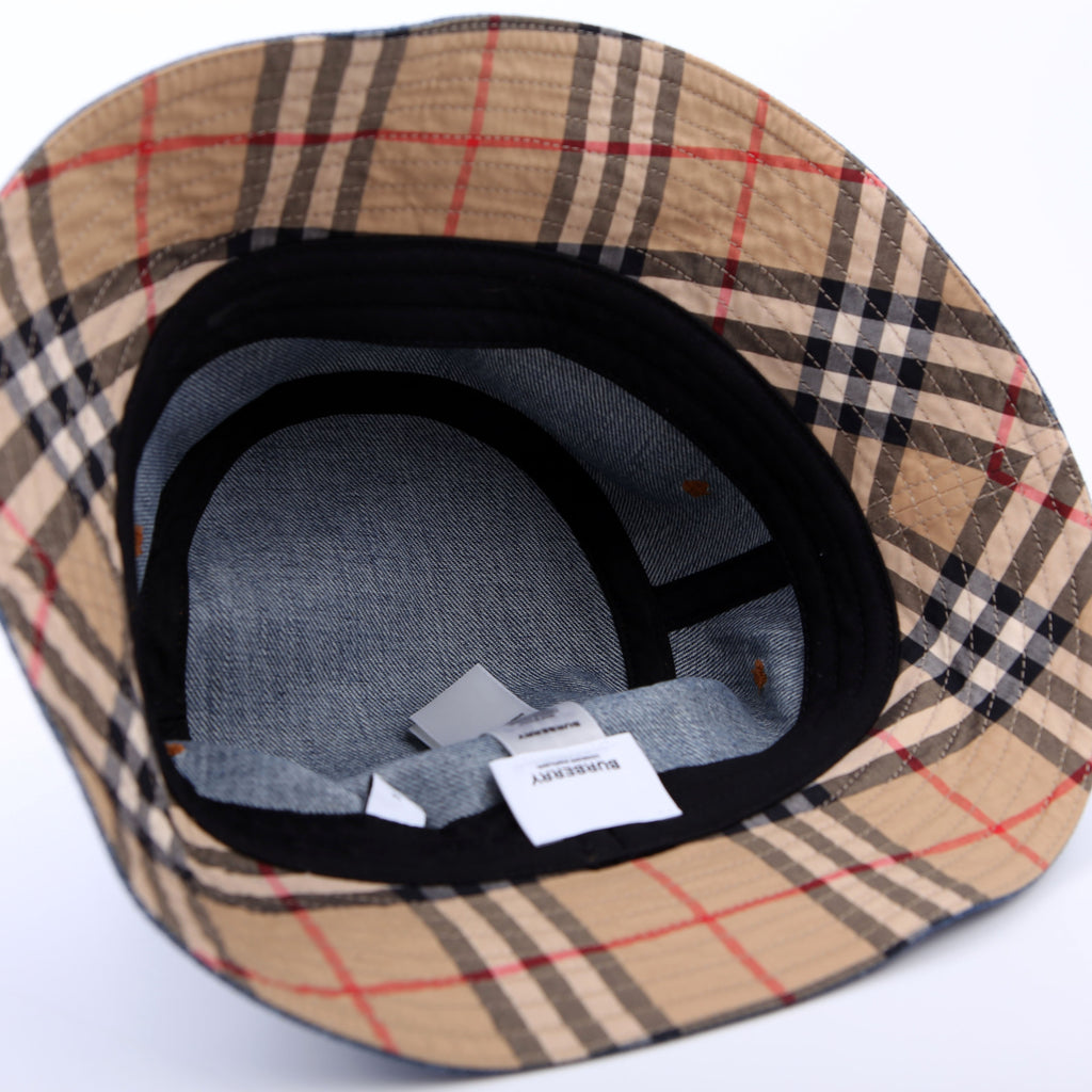 Washed Denim Bucket Hat Size M