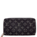 Zippy Wallet Denim Monogram Dark Blue