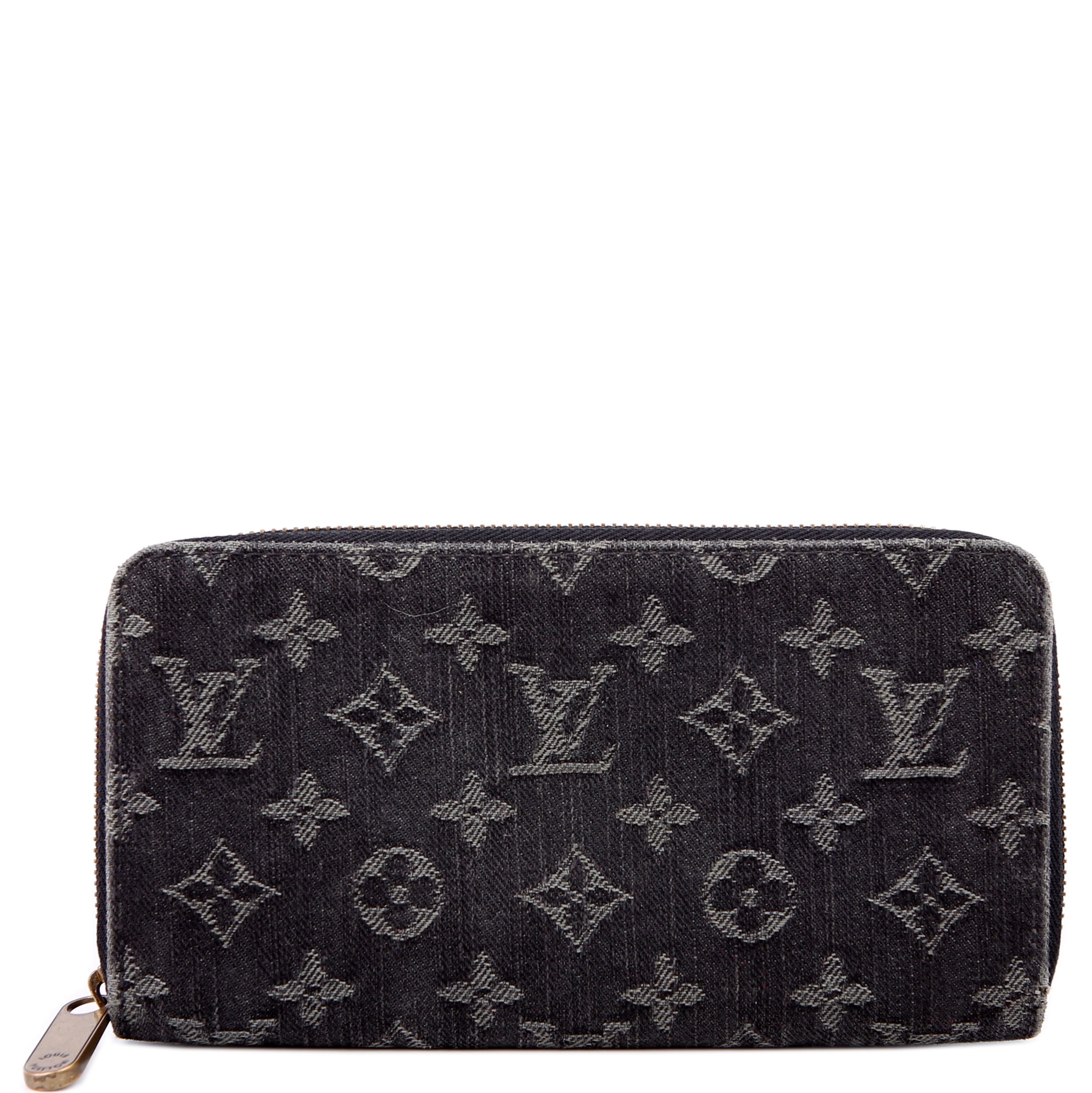 Zippy Wallet Denim Monogram Dark Blue