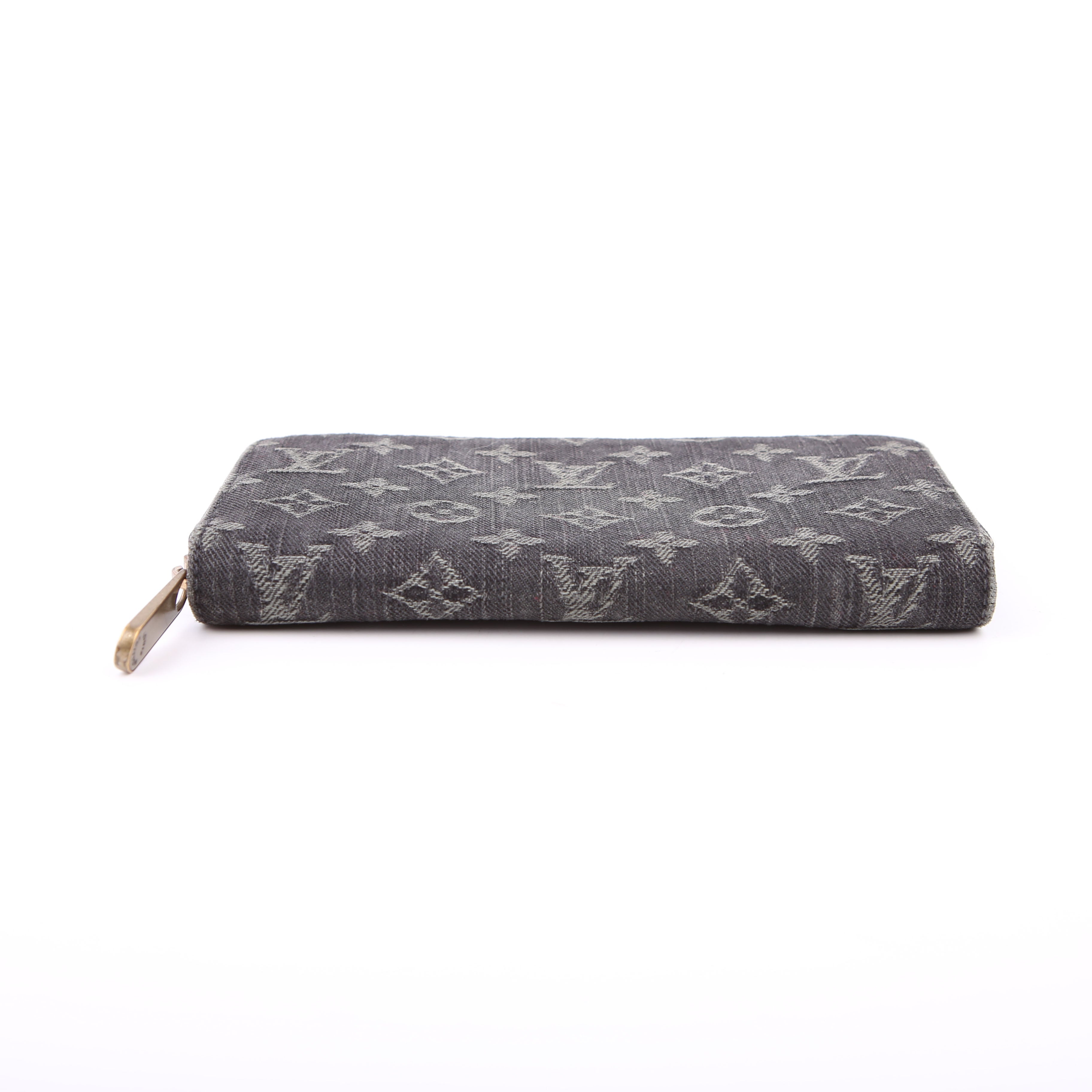 Zippy Wallet Denim Monogram Dark Blue