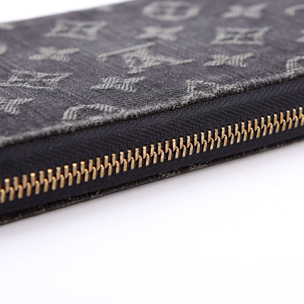 Zippy Wallet Denim Monogram Dark Blue