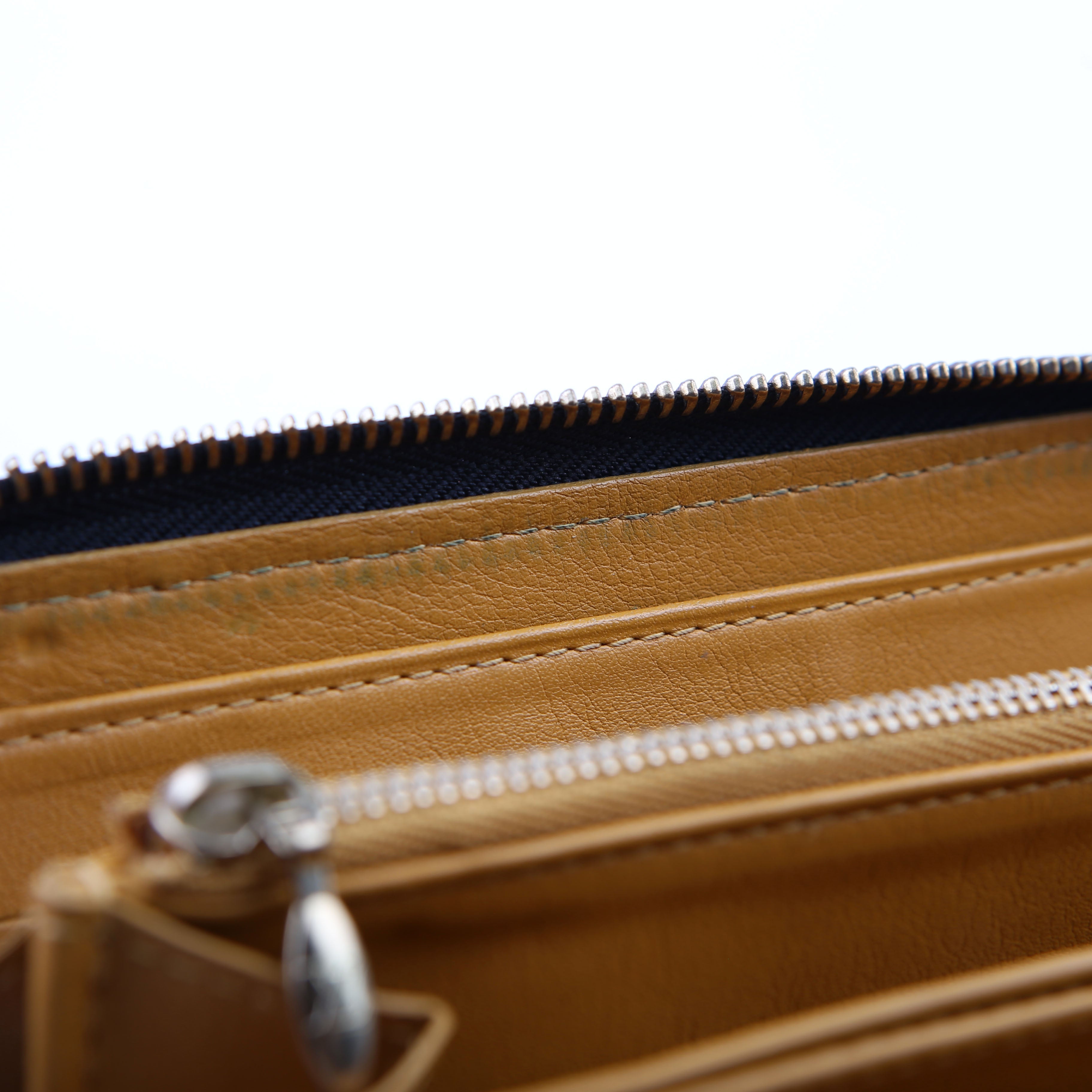 Zippy Wallet Denim Monogram Dark Blue
