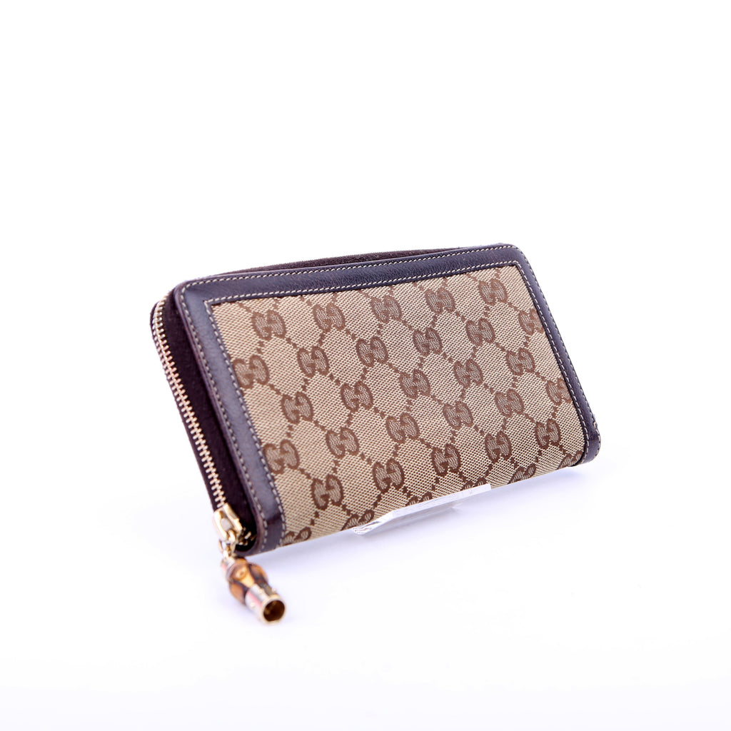 224253 GG Bamboo Zip Wallet