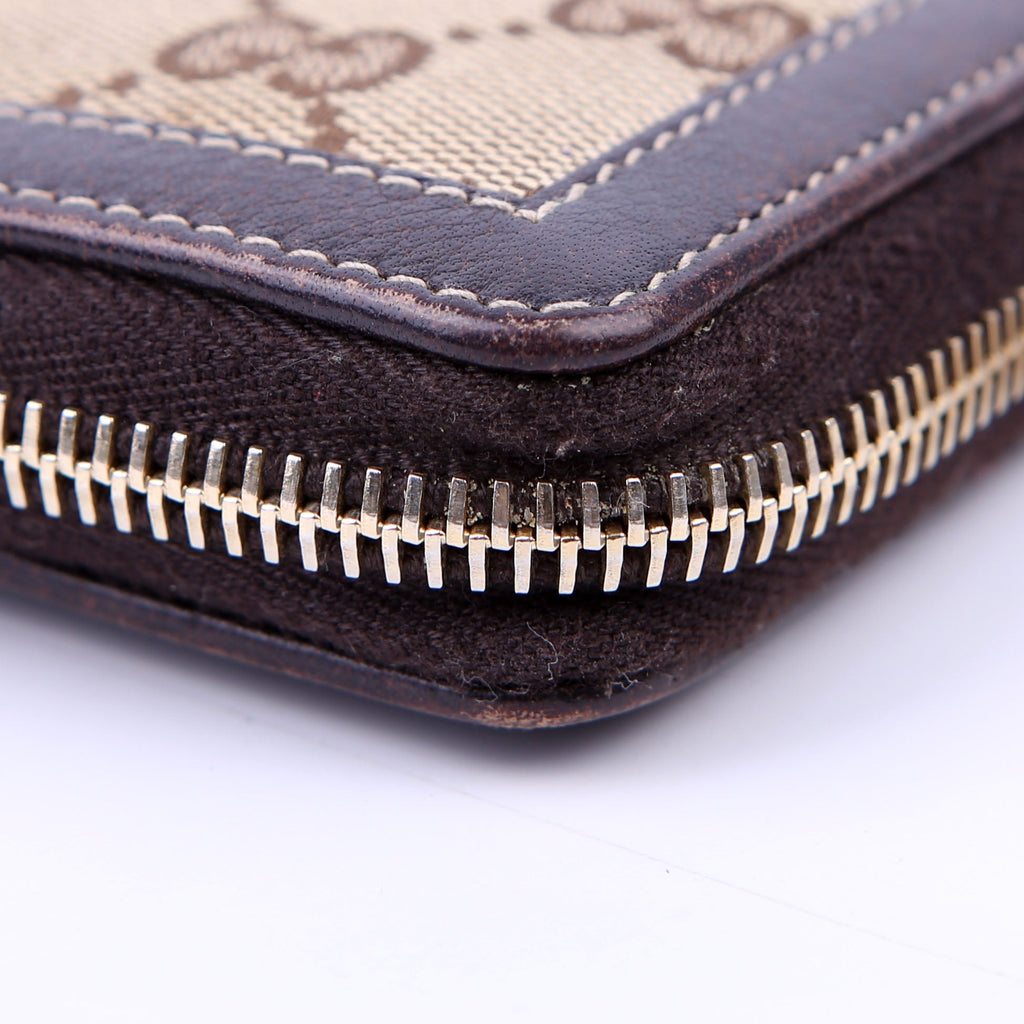 224253 GG Bamboo Zip Wallet