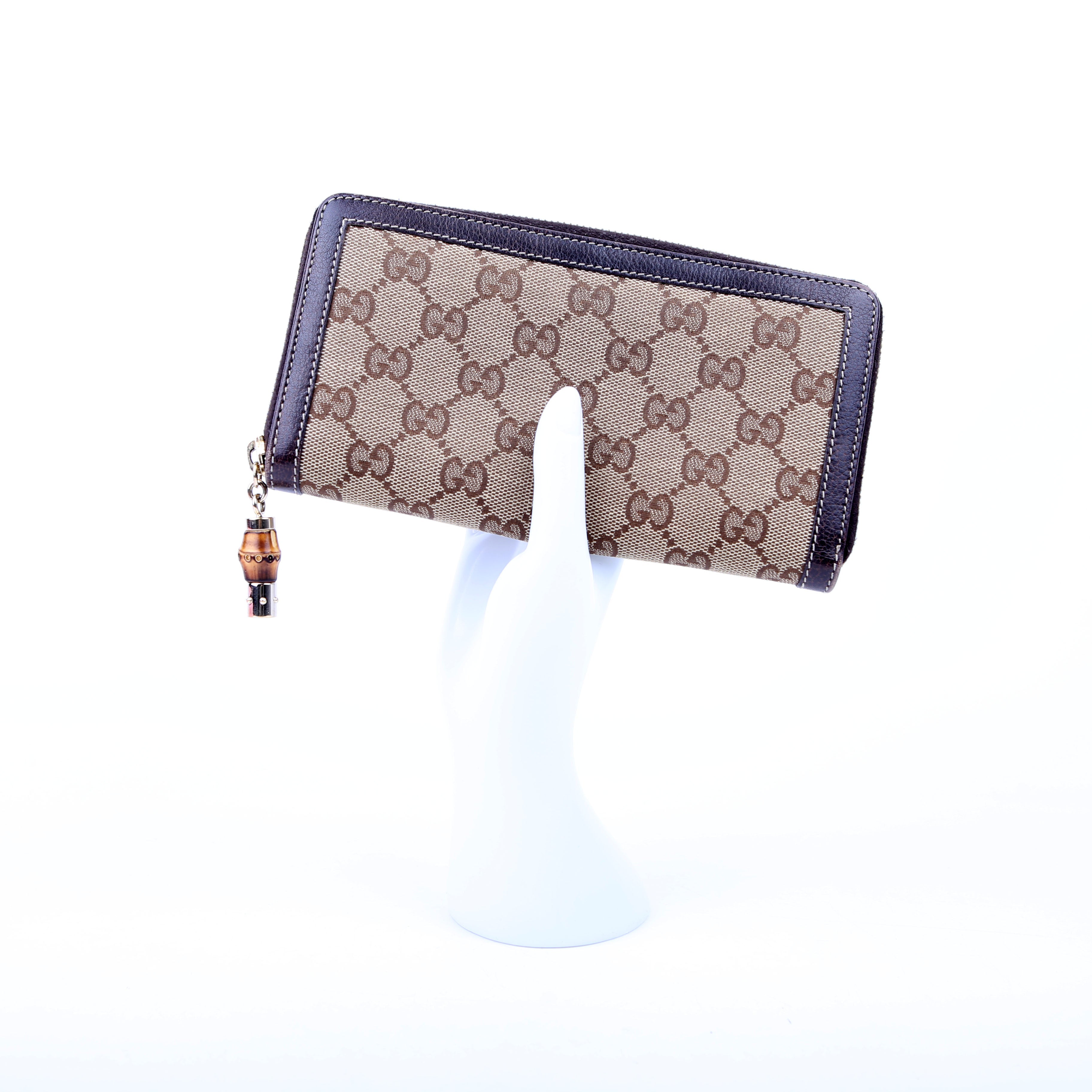 224253 GG Bamboo Zip Wallet