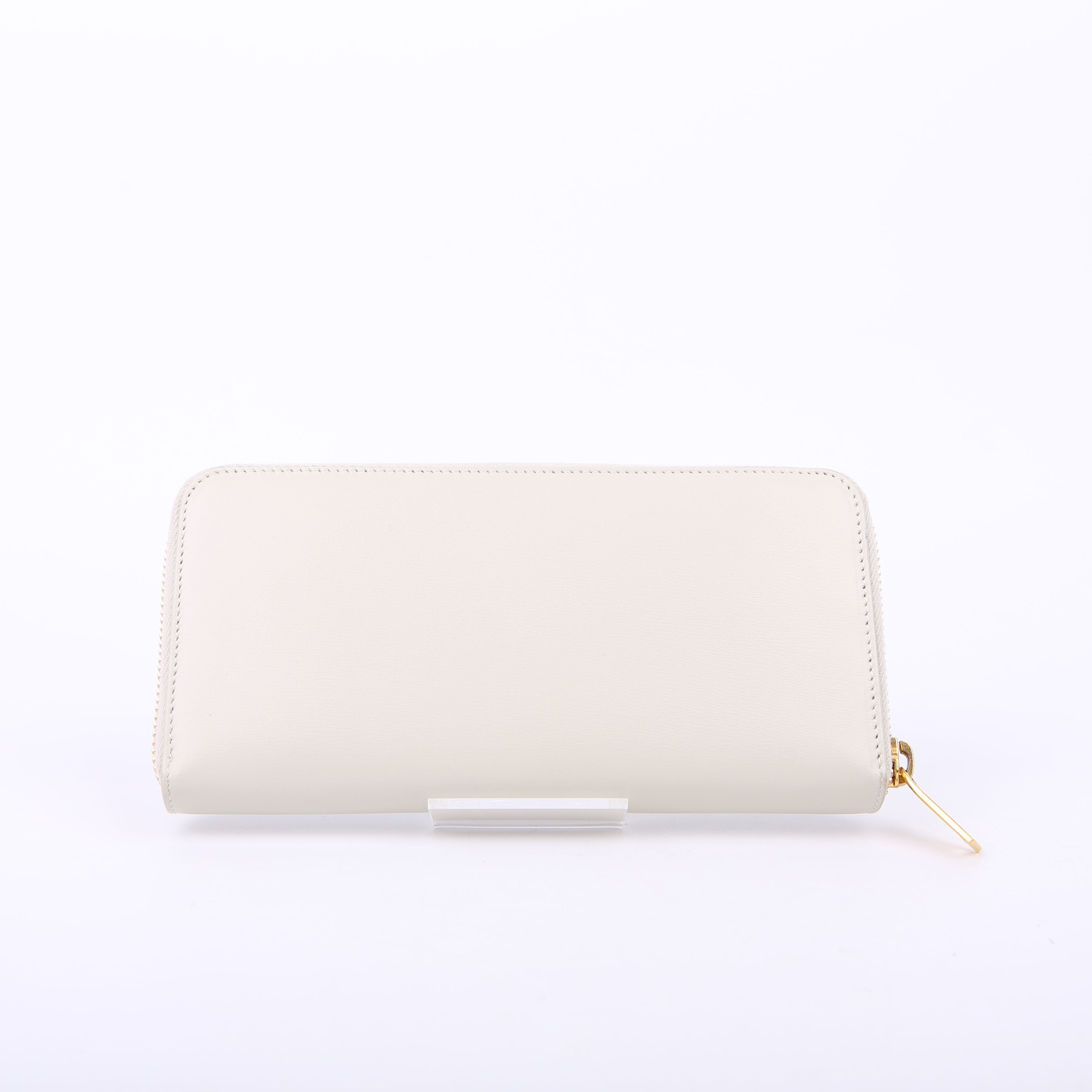 Tiny Cassandra Zip Around Long Wallet White