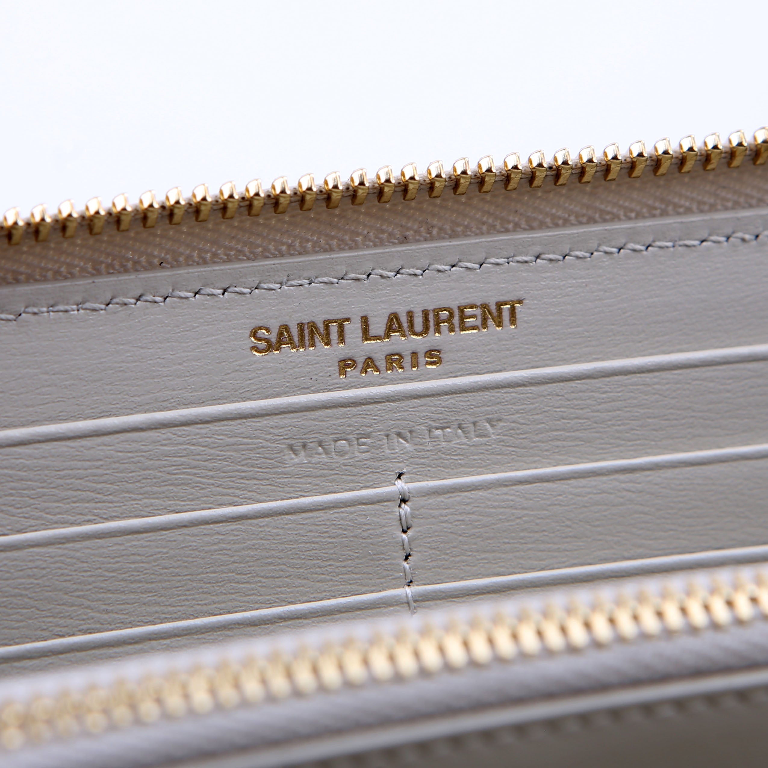 Tiny Cassandra Zip Around Long Wallet White