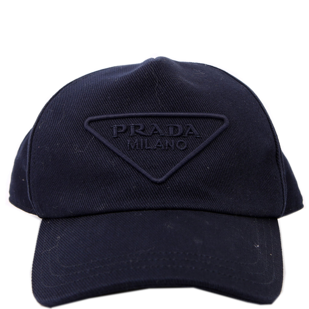 1HC179 Embroidered Logo Baseball Cap Size Medium Navy