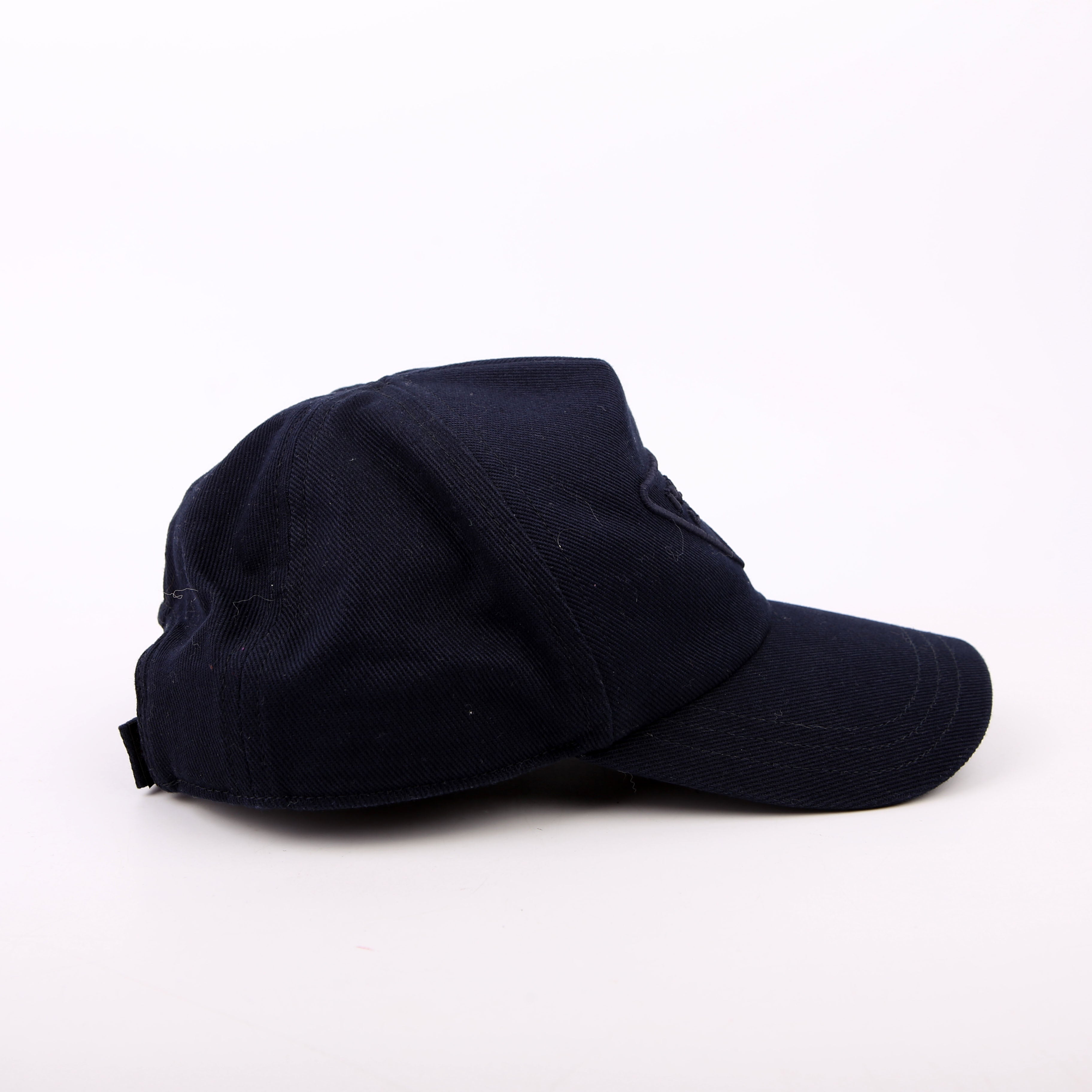 1HC179 Embroidered Logo Baseball Cap Size Medium Navy