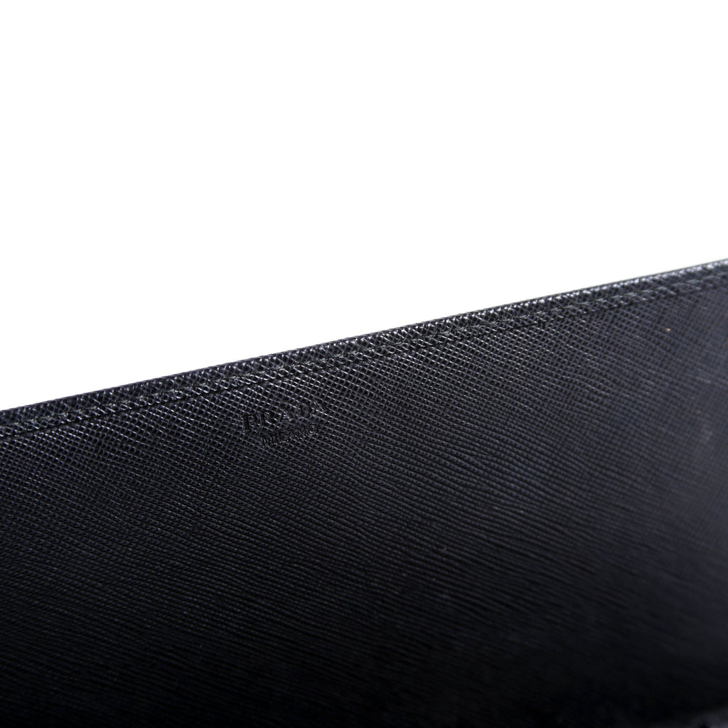 Saffiano Lux Mini Chain Bag Black