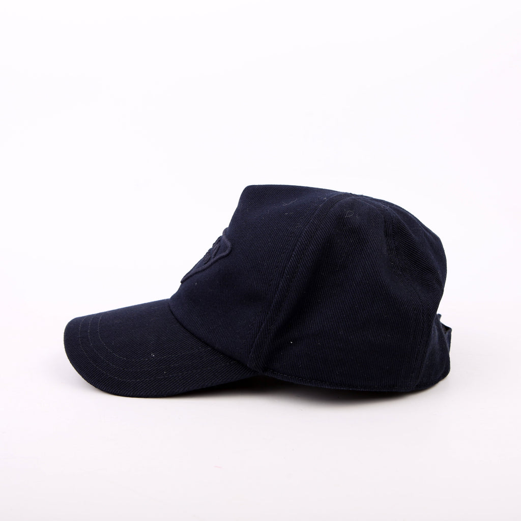1HC179 Embroidered Logo Baseball Cap Size Medium Navy