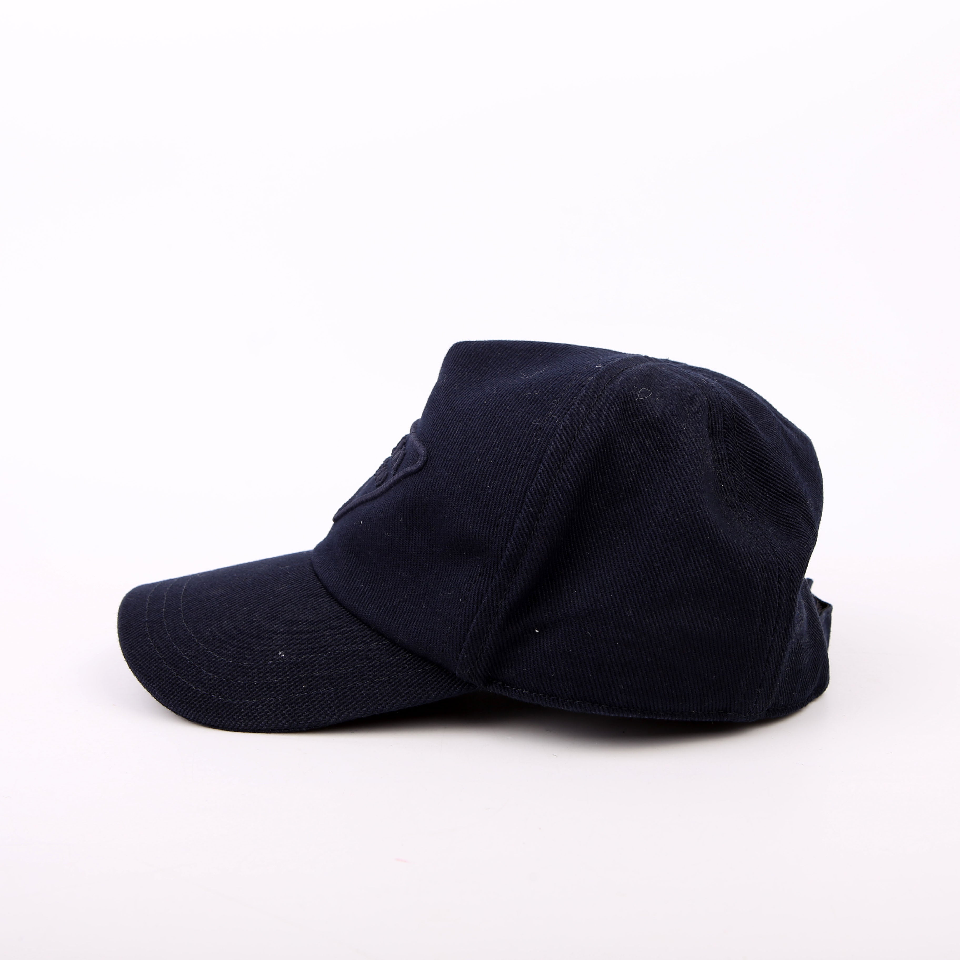 1HC179 Embroidered Logo Baseball Cap Size Medium Navy