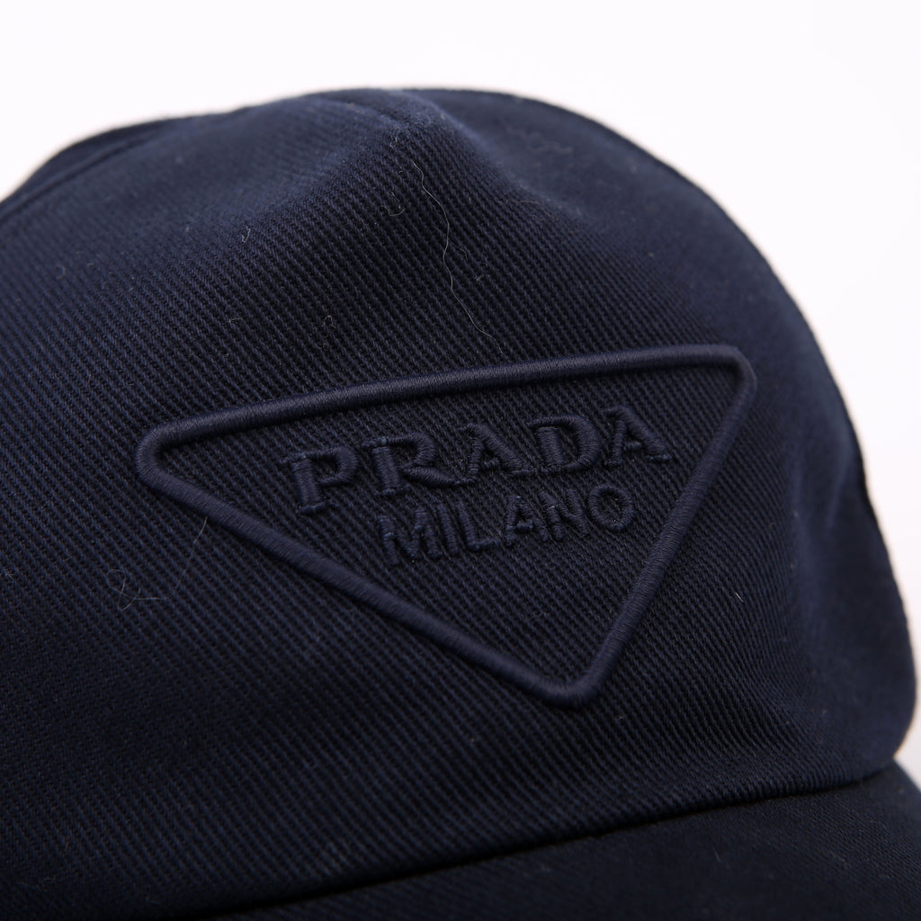 1HC179 Embroidered Logo Baseball Cap Size Medium Navy