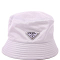 Prada Re-Nylon Triangle Logo Bucket Hat Size Medium Purple