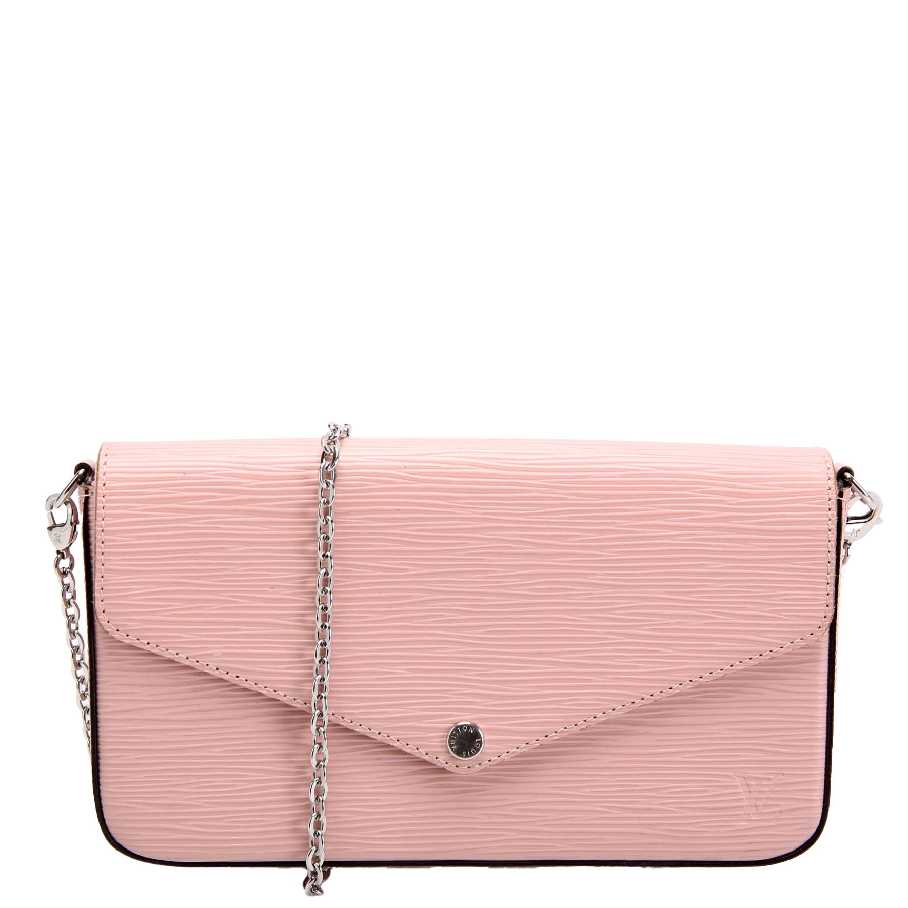 Pochette Felicie Epi Leather Pink