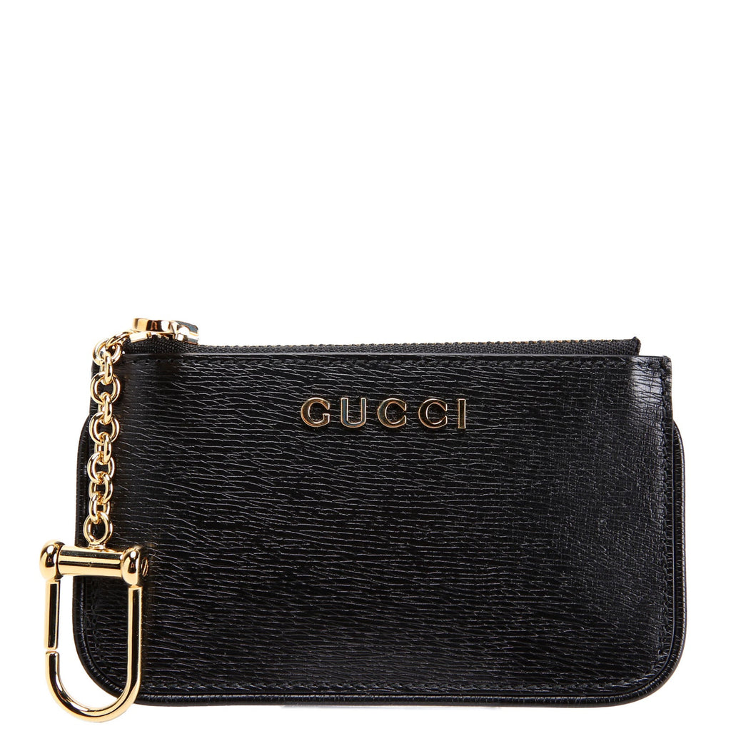 Gucci 790102 Script Key Case Black