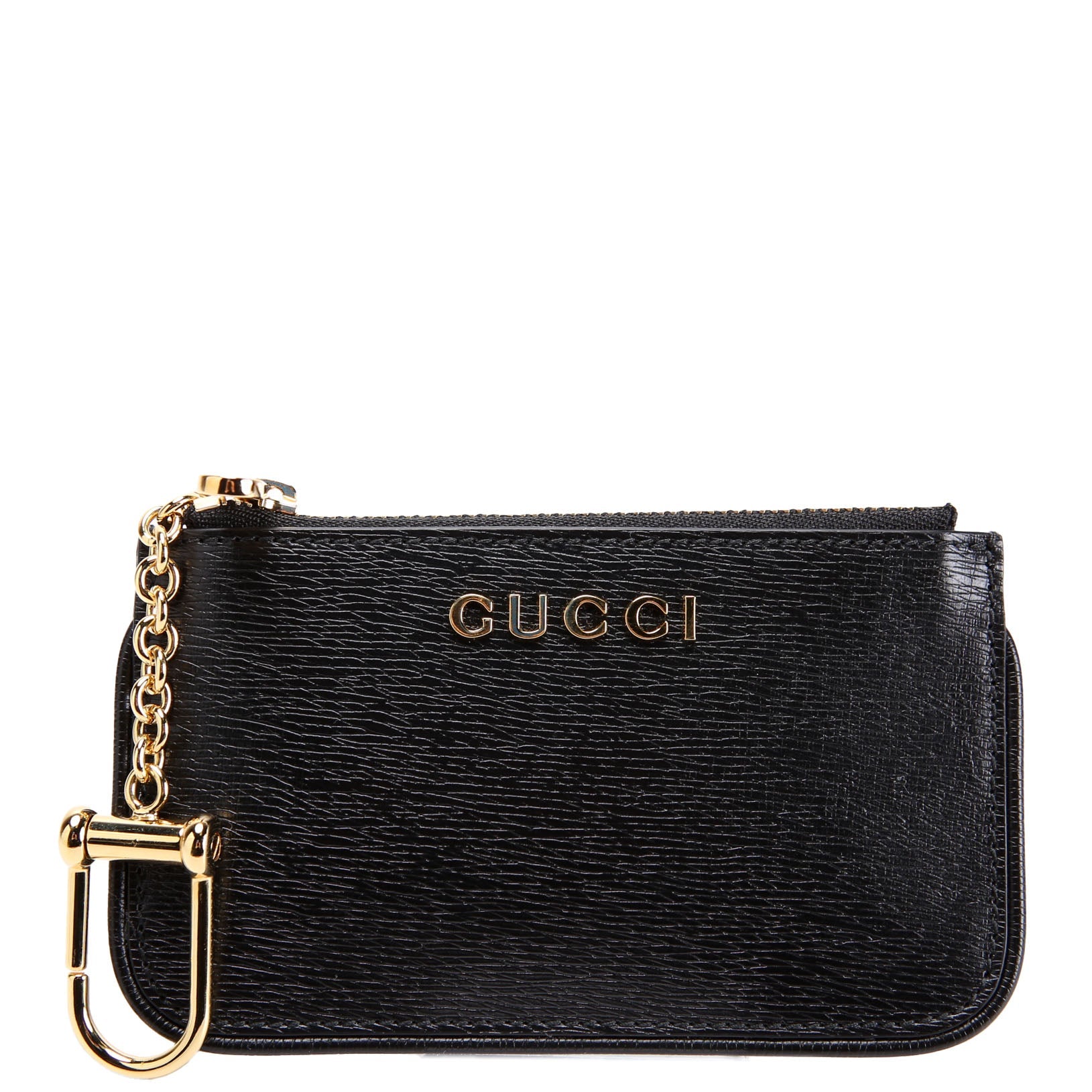 Gucci 790102 Script Key Case Black