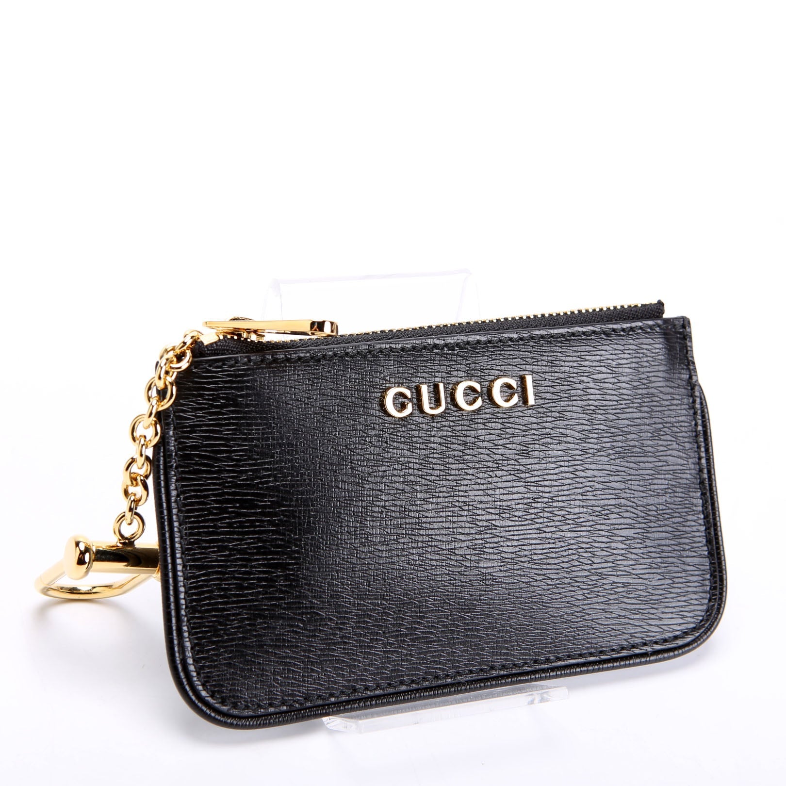 Gucci 790102 Script Key Case Black
