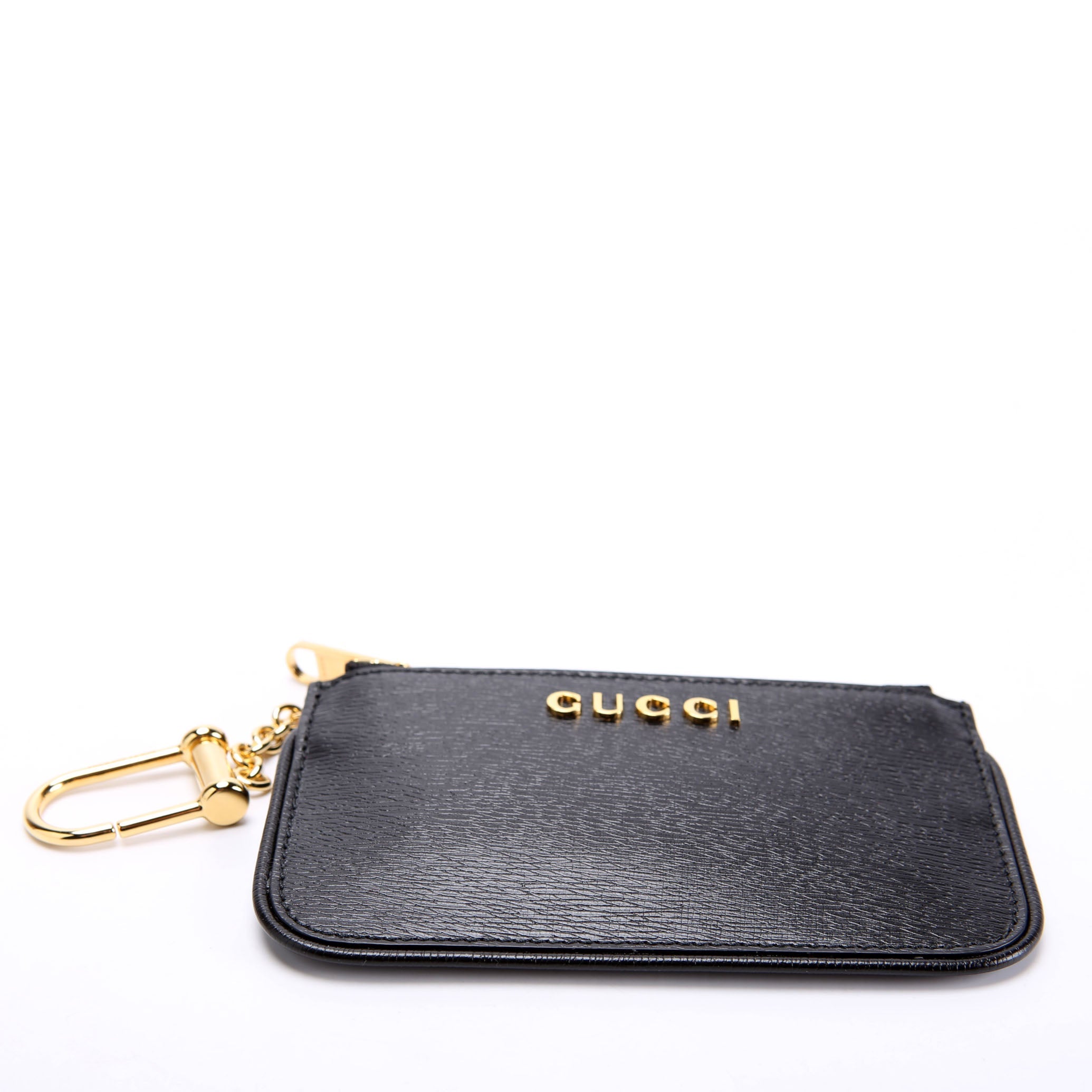 Gucci 790102 Script Key Case Black