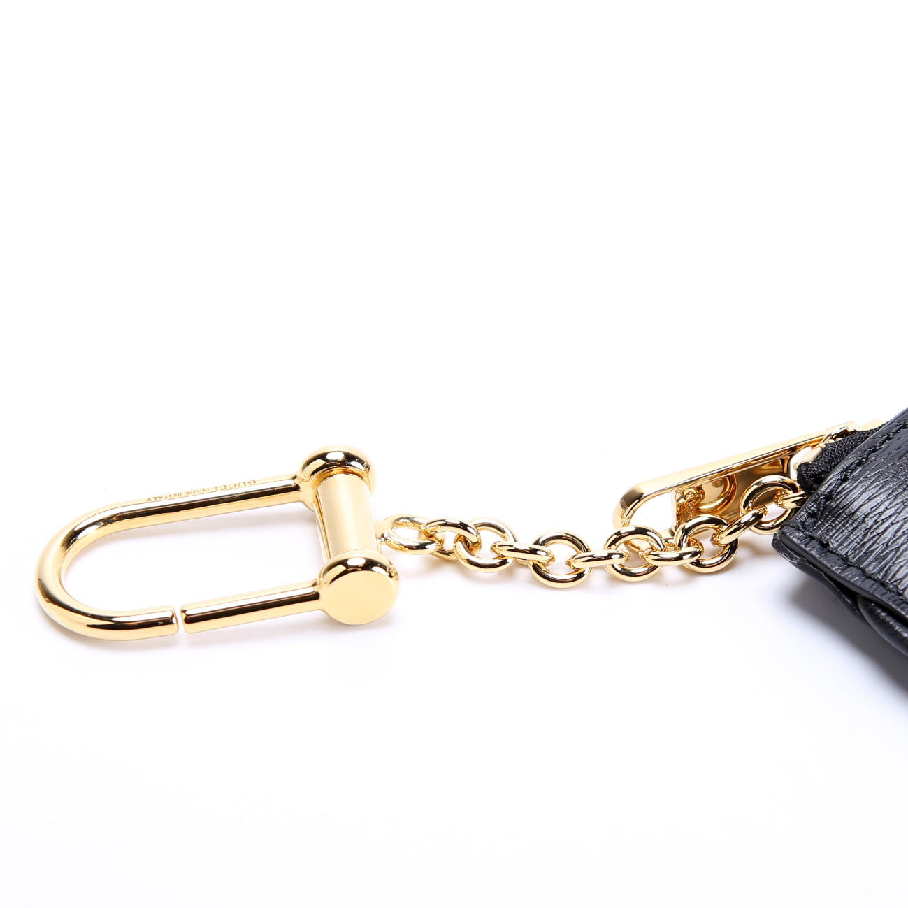 Gucci 790102 Script Key Case Black