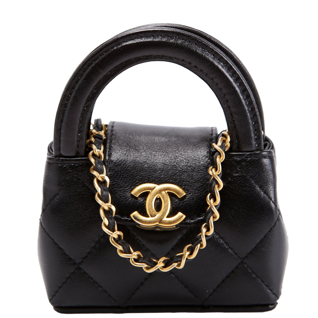 Mini Kelly Bag Charm Black