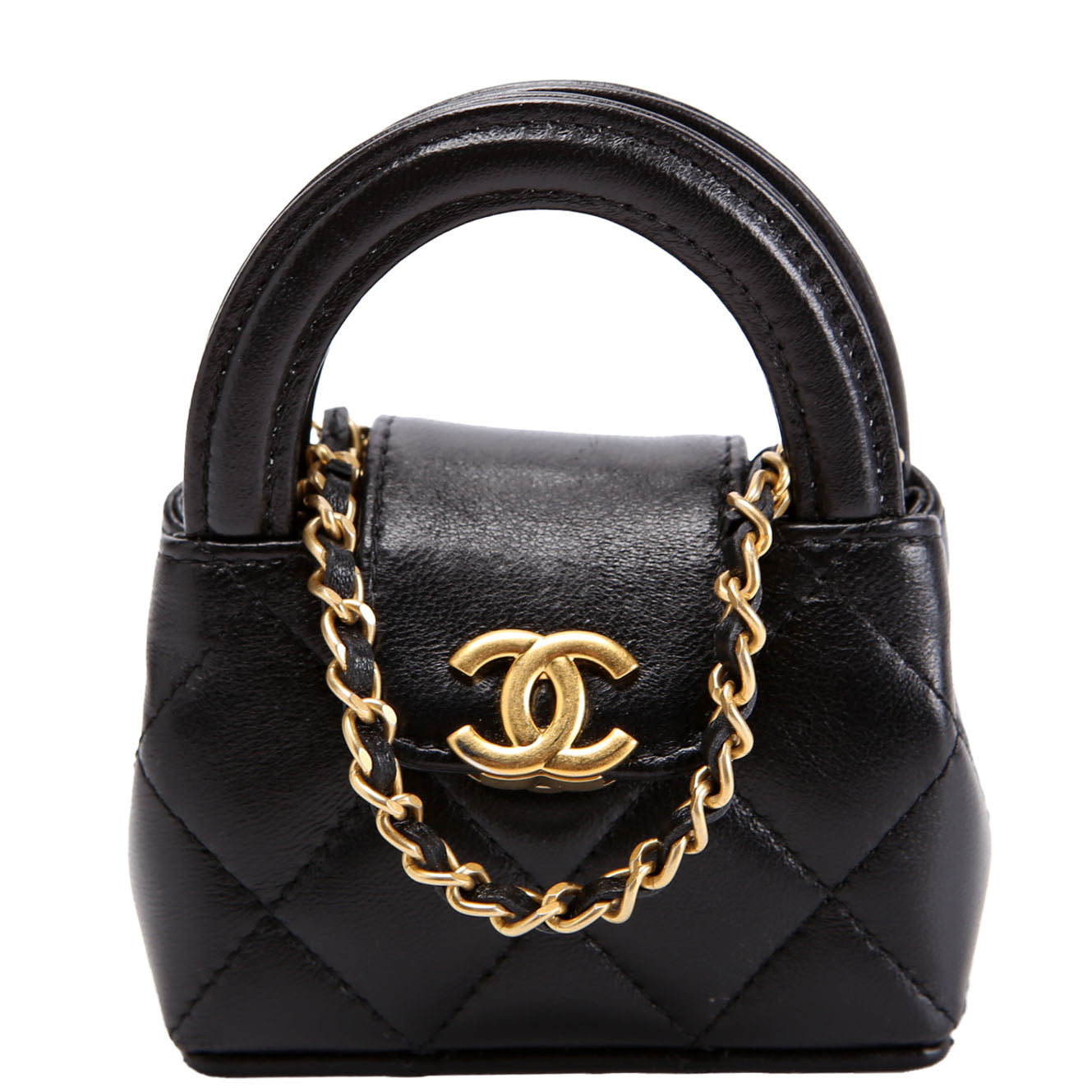 Mini Kelly Bag Charm Black