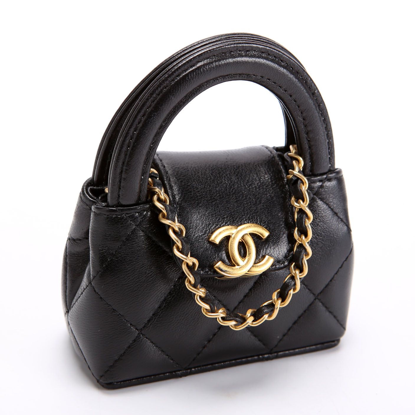 Mini Kelly Bag Charm Black