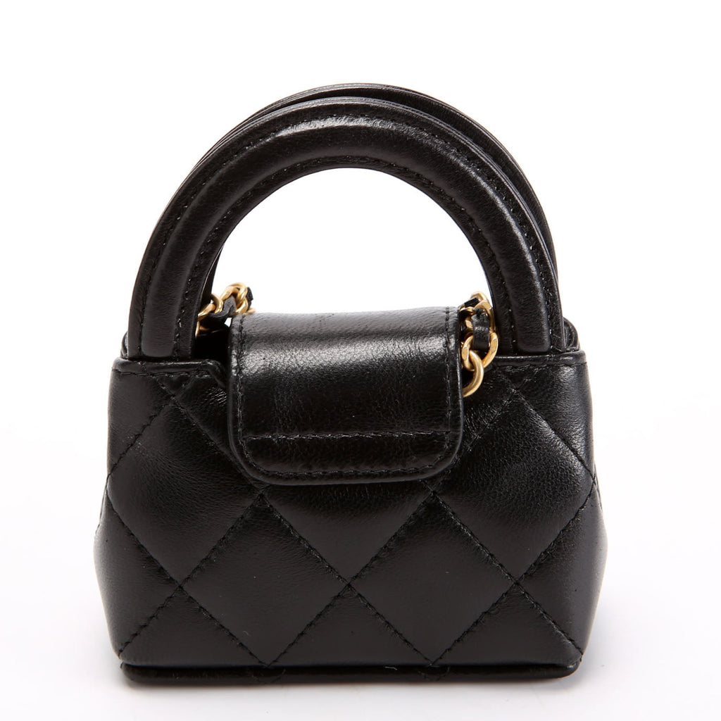 Mini Kelly Bag Charm Black