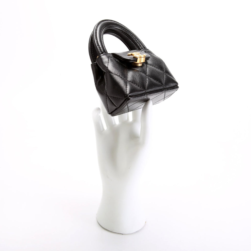 Mini Kelly Bag Charm Black