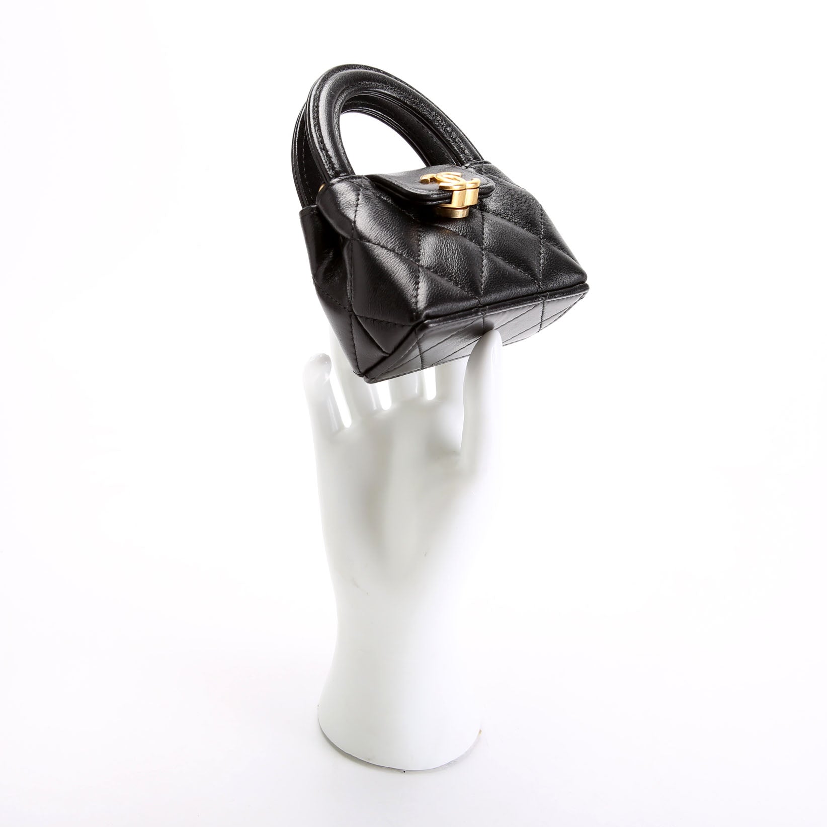 Mini Kelly Bag Charm Black
