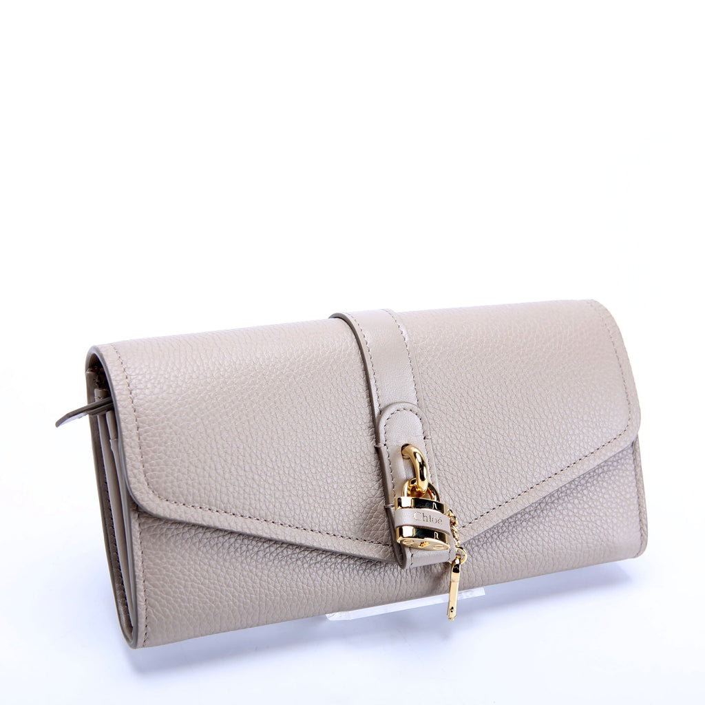 Aby Long Flap Wallet Taupe
