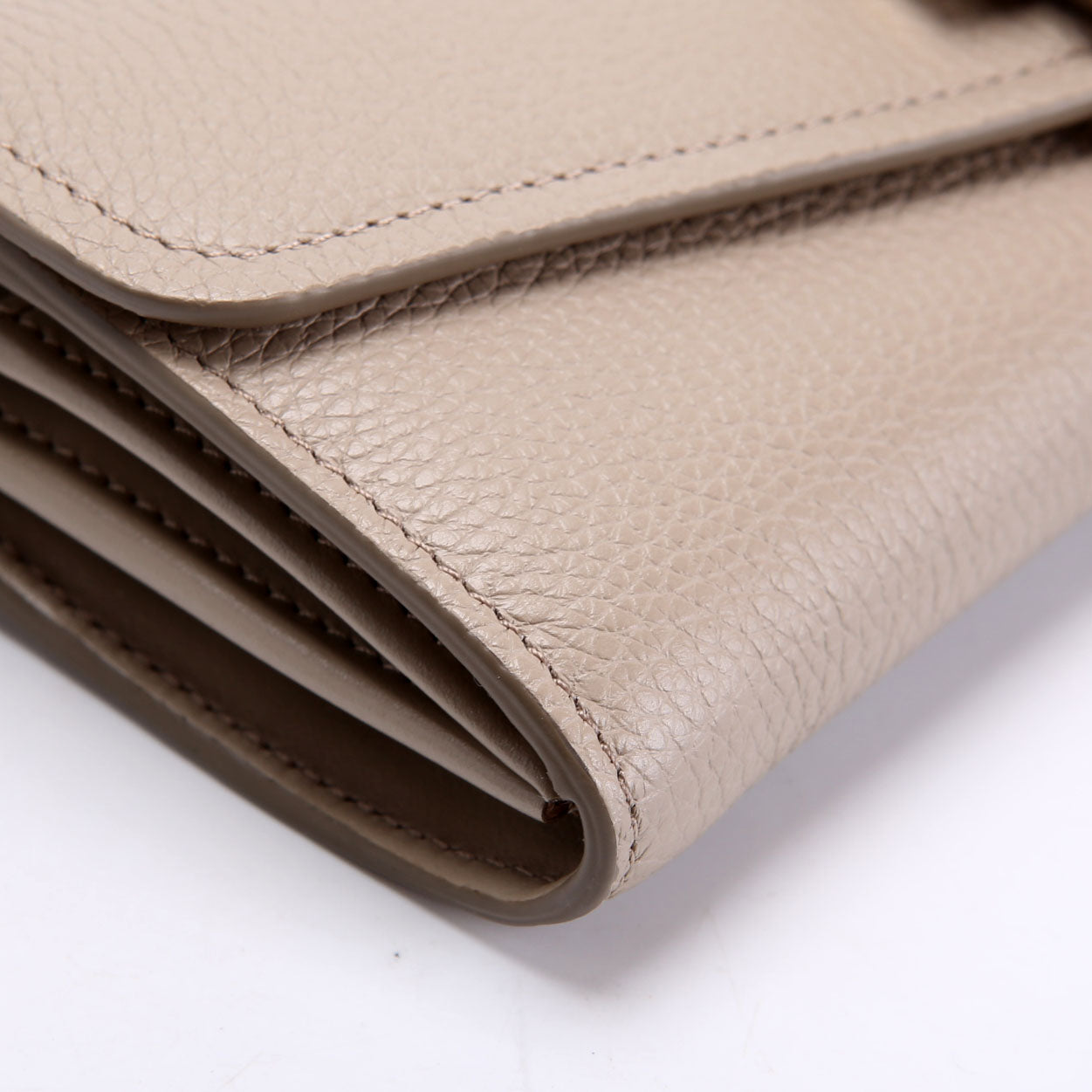 Aby Long Flap Wallet Taupe