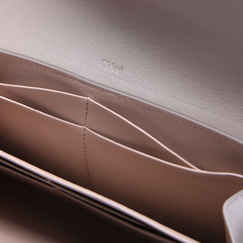 Aby Long Flap Wallet Taupe