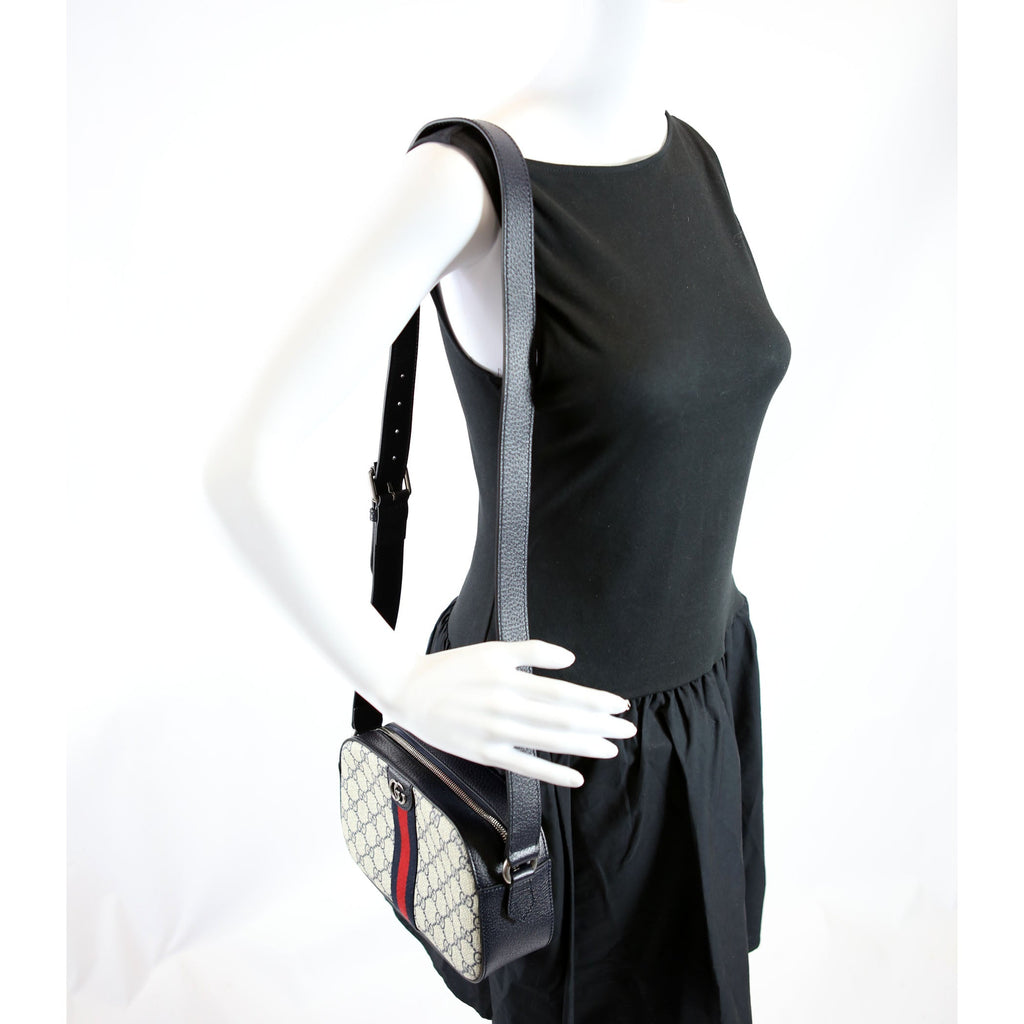 681064 Ophidia GG Shoulder Bag Navy