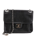 Dubai Up In The Air Small Flap Perforated Lambskin 20M Black