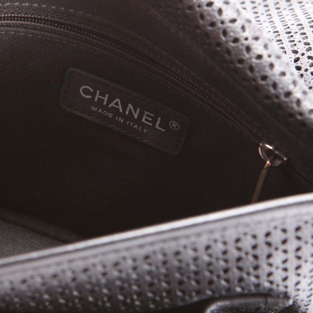 Dubai Up In The Air Small Flap Perforated Lambskin 20M Black