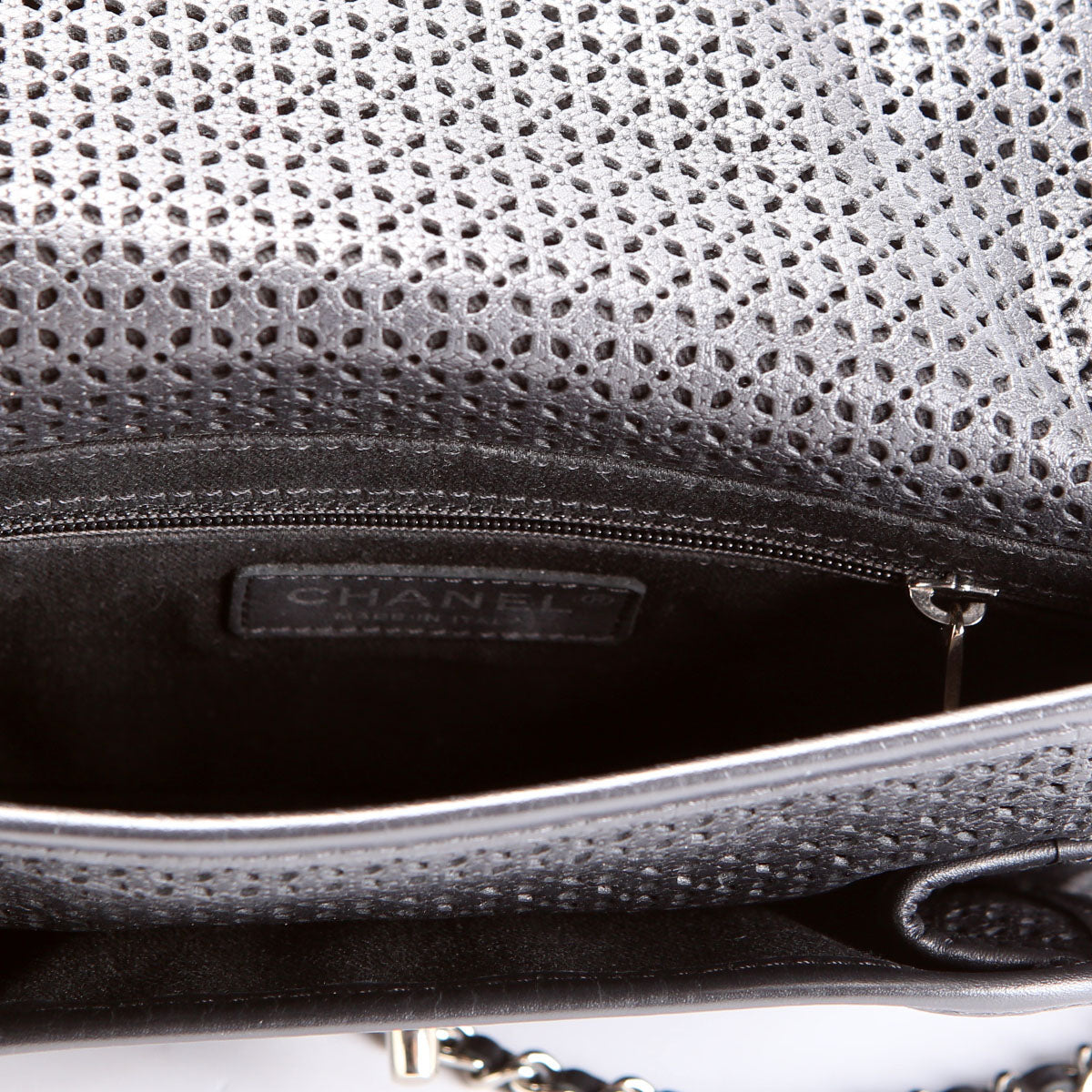 Dubai Up In The Air Small Flap Perforated Lambskin 20M Black