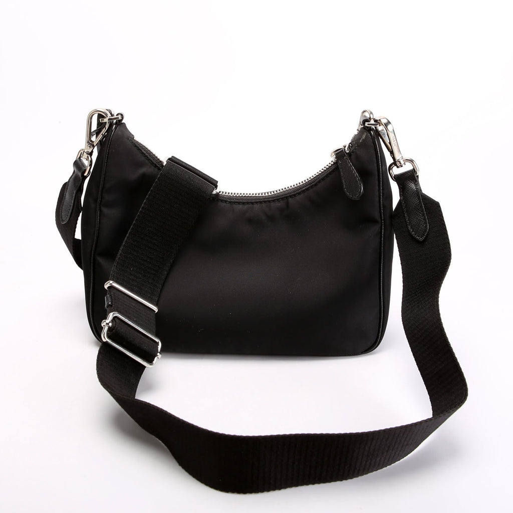 1BH204 Nylon Re-Edition 2005 Shoulder Bag Black