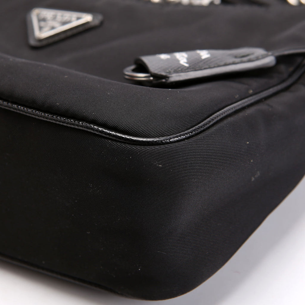 1BH204 Nylon Re-Edition 2005 Shoulder Bag Black