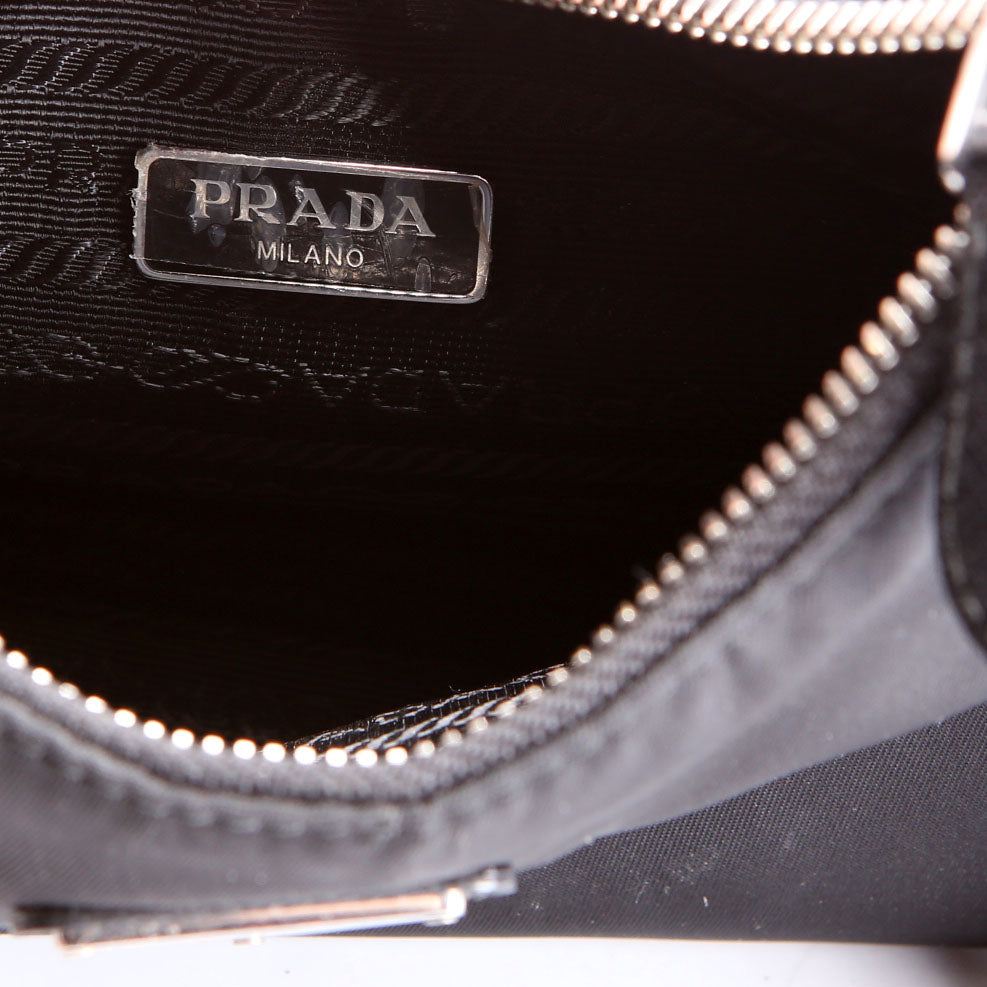 1BH204 Nylon Re-Edition 2005 Shoulder Bag Black