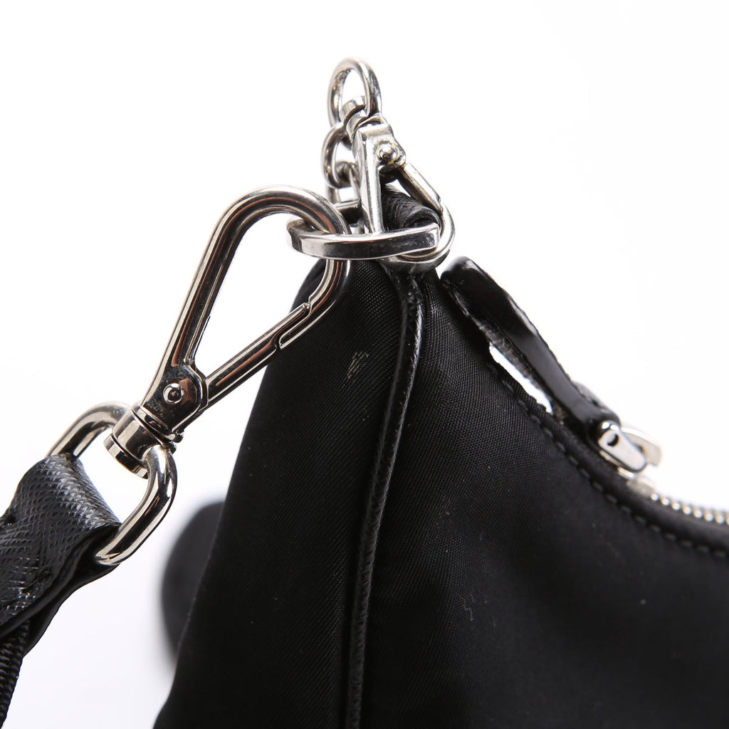 1BH204 Nylon Re-Edition 2005 Shoulder Bag Black
