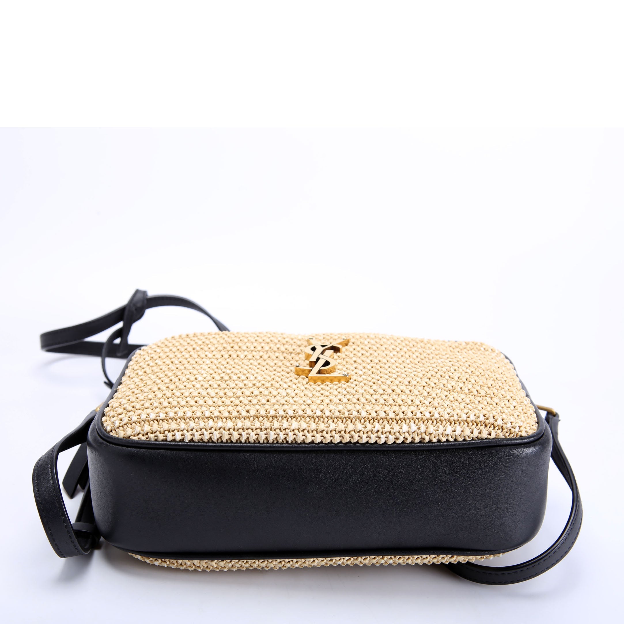 Lou Camera Bag Raffia 612544 Tan/Black