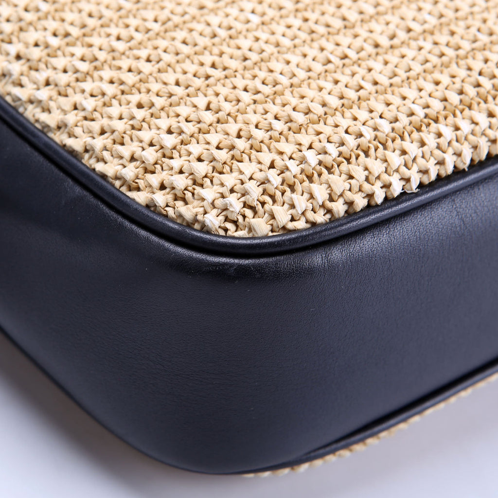 Lou Camera Bag Raffia 612544 Tan/Black