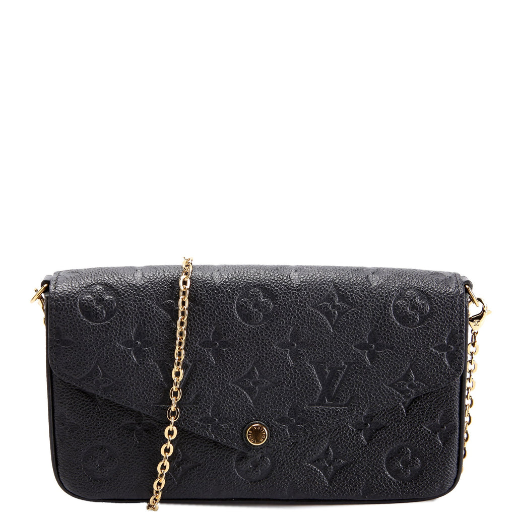 Pochette Felicie Empreinte Black