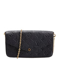 Pochette Felicie Empreinte Black