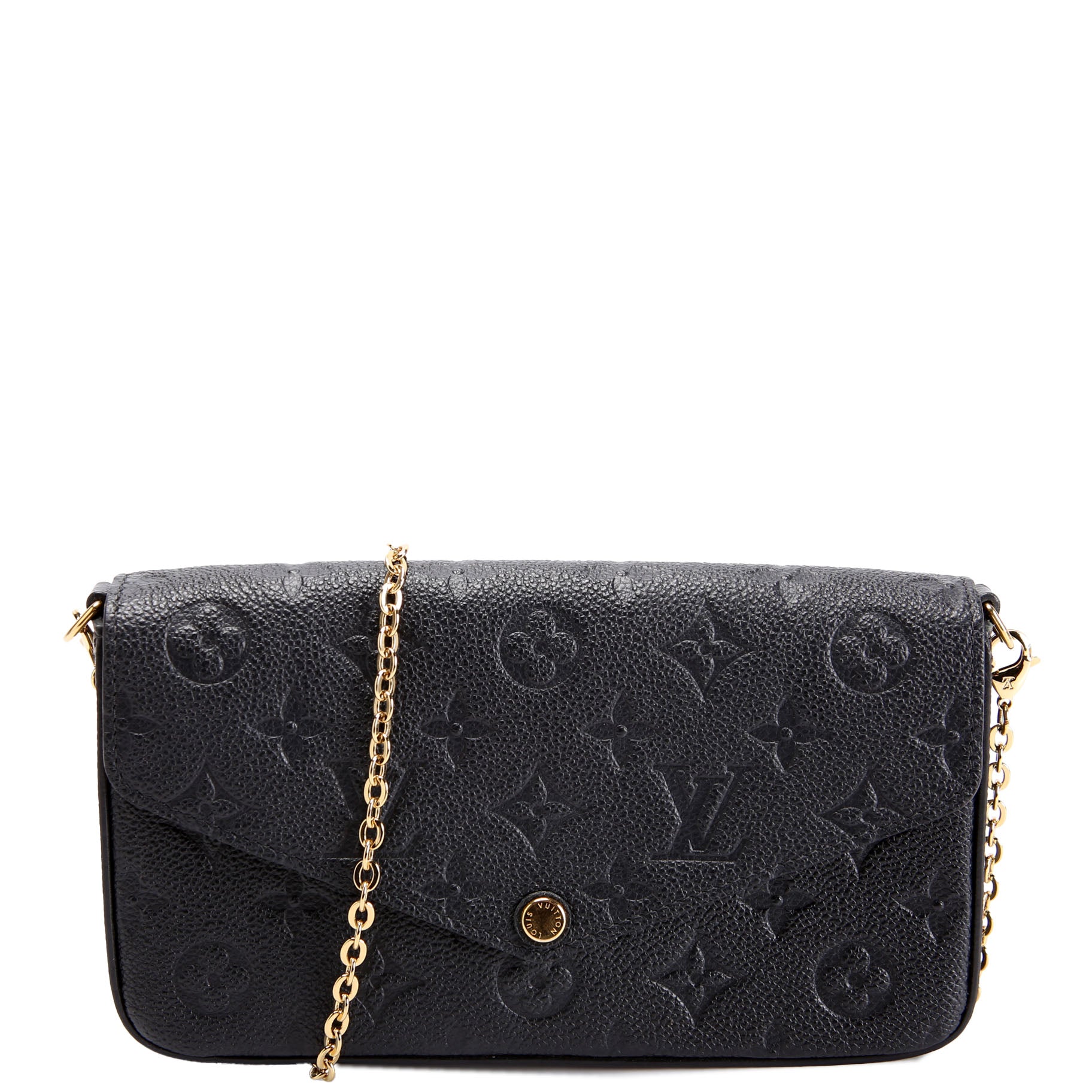 Pochette Felicie Empreinte Black